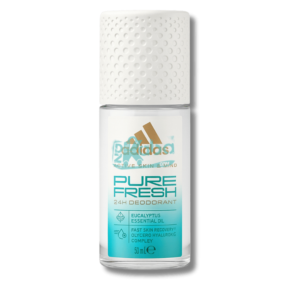 Adidas Deodorant Roll-On Pure Fresh 24H with Eucalyptus Essential Oil 50ml