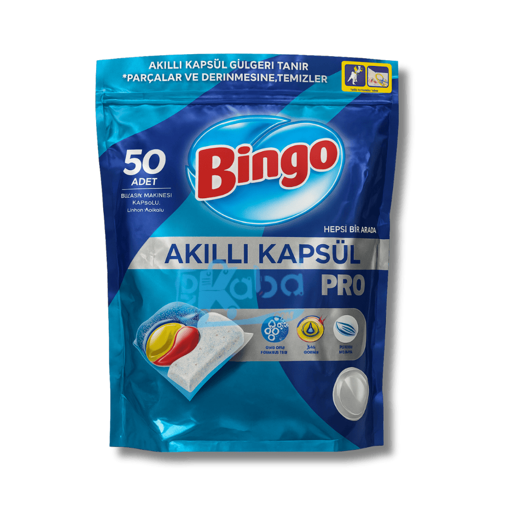 Bingo Dishwasher Capsules Pro Lemon T50