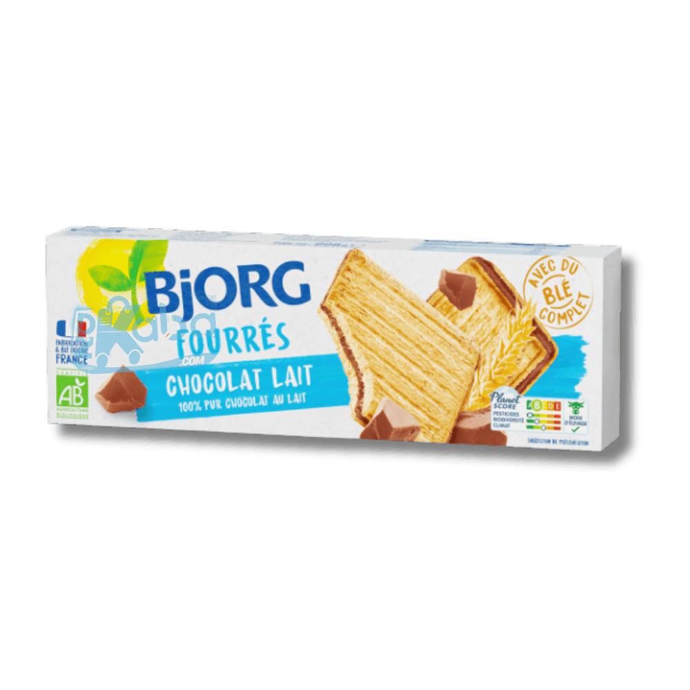 Biscuits fourrés bio Bjorg au chocolat au lait 225 g