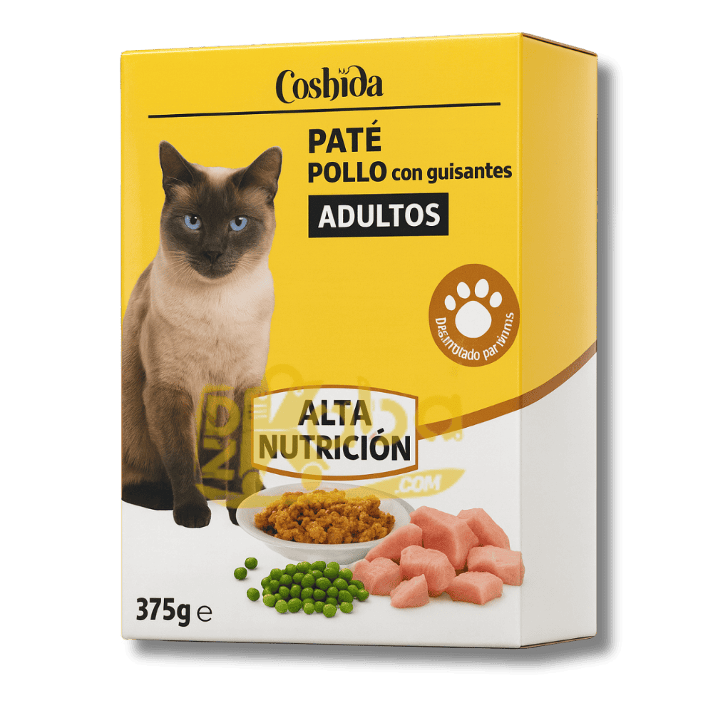 Coshida Paté Chicken with Peas Adult Cats 375g
