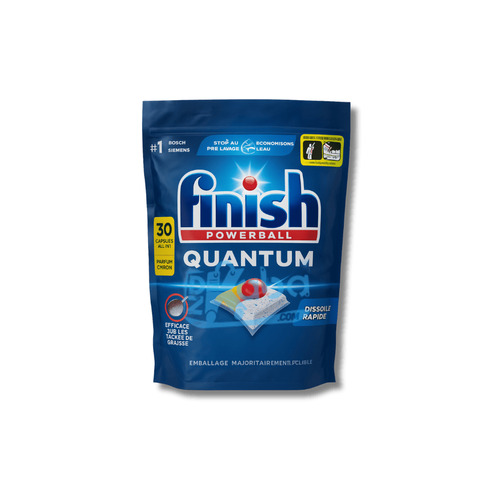 Finish Dishwasher Capsules Quantum Powerball Lemon T30