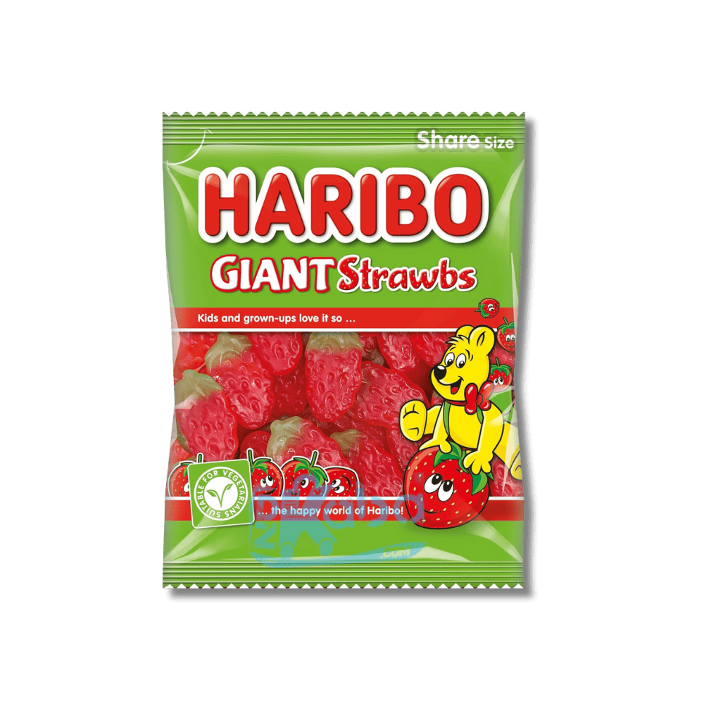 Haribo Giant Strawbs 80g