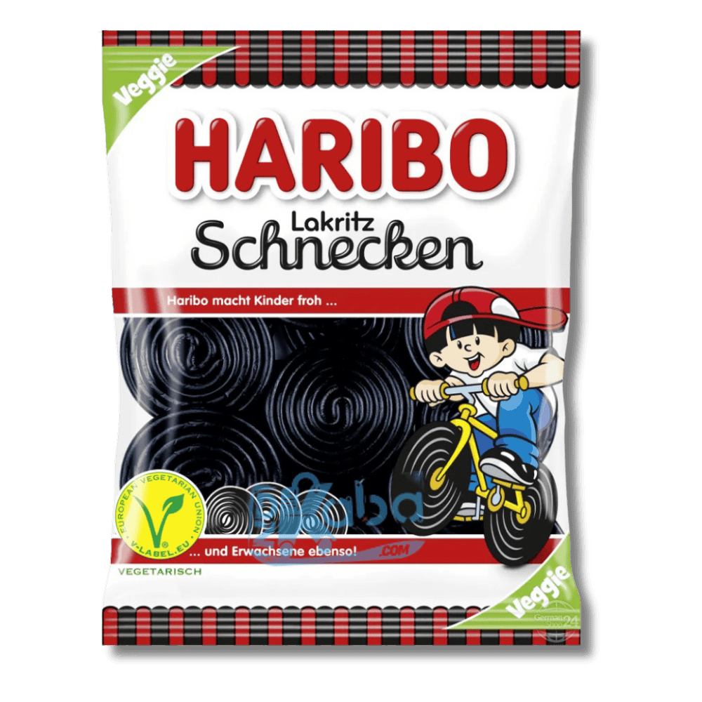 Haribo Licorice Wheels 300g
