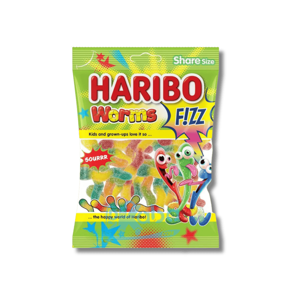 Haribo Worms F!ZZ 70g