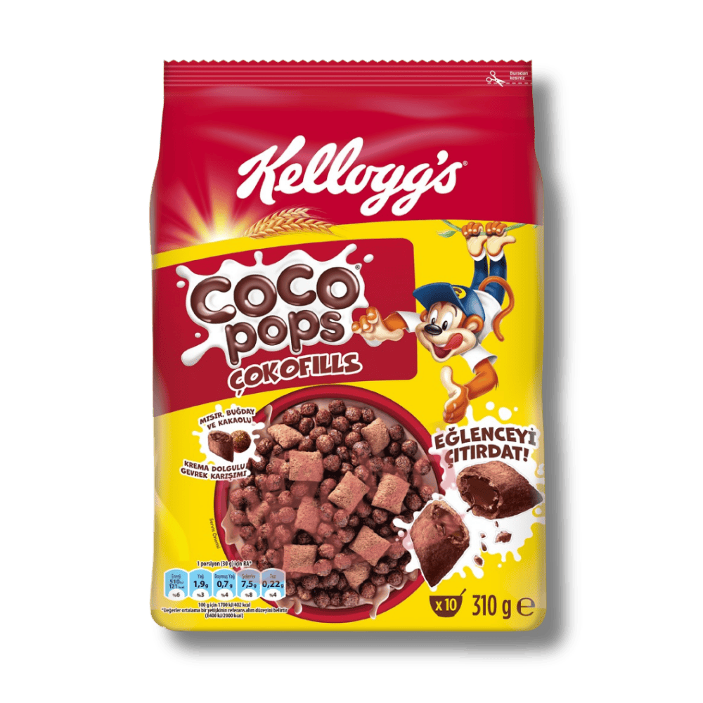 Kellogg’s Breakfast Cereals Coco Pops Choco Fills 310g