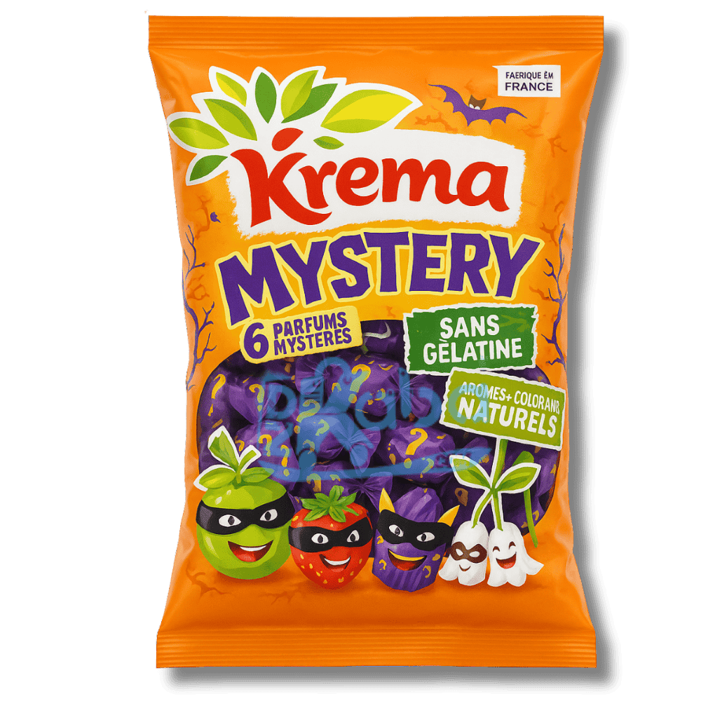 Bonbons mystères Krema, saveurs assorties, 1 kg