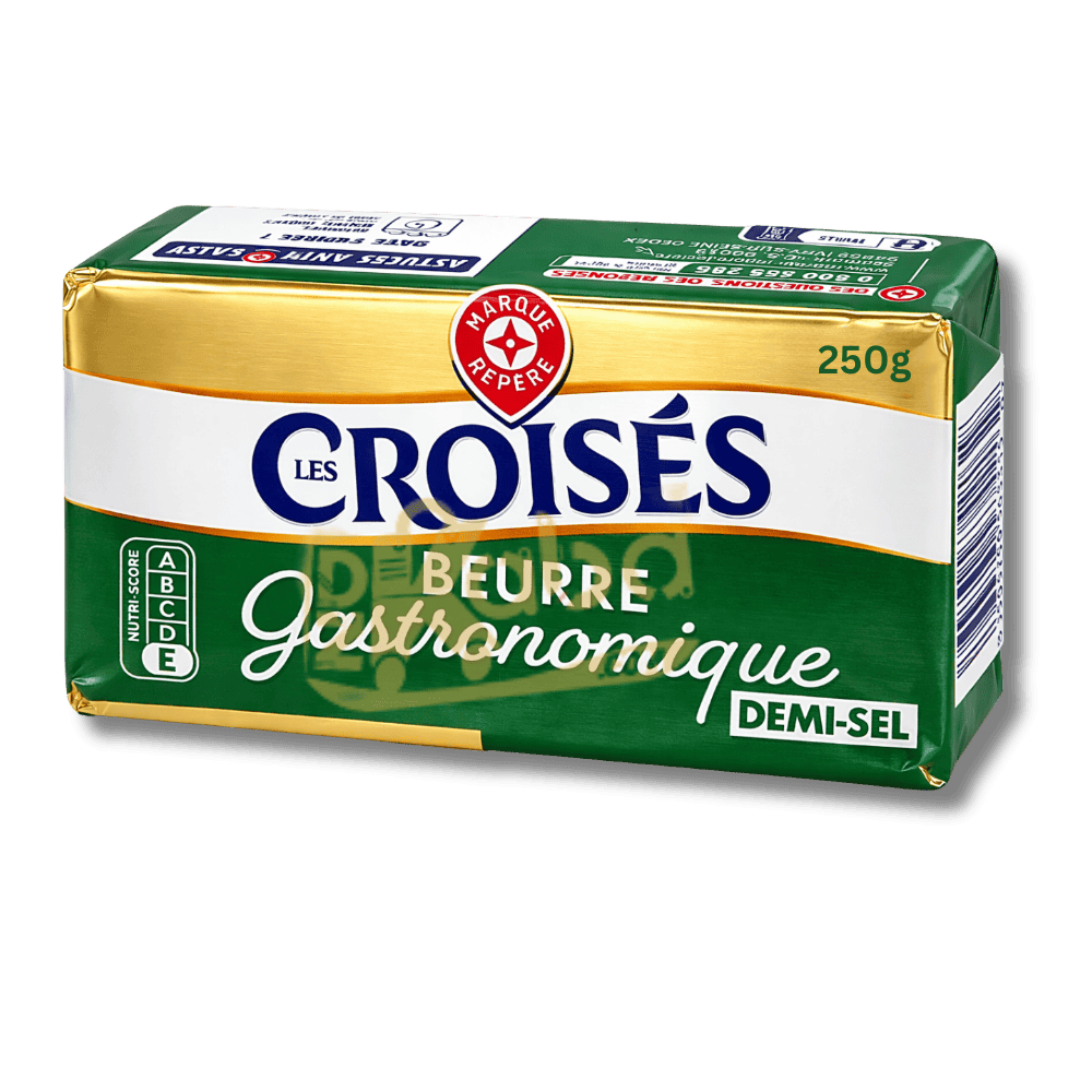 Les Croisés Butter Gastronomique Demi-Sel 250g