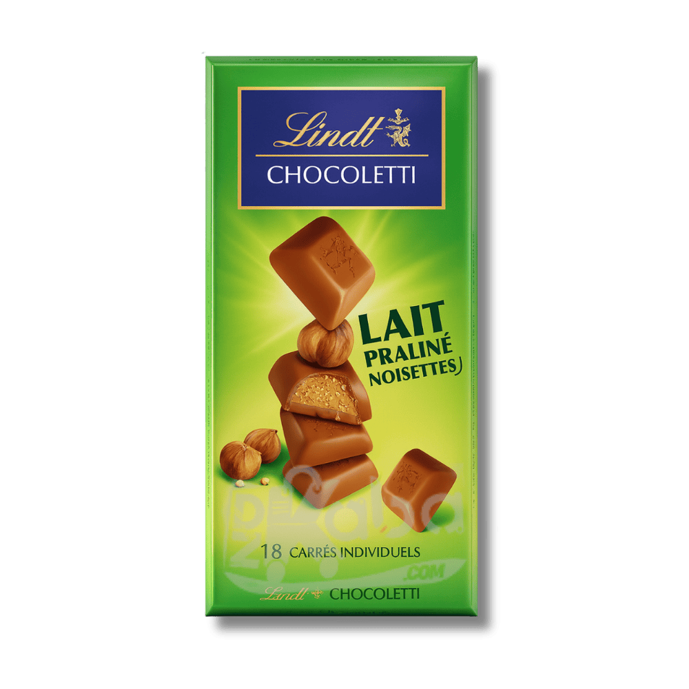 Lindt Chocoletti Milk Chocolate Praline Hazelnuts T18
