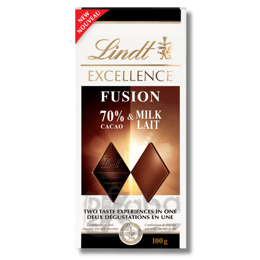 Lindt Excellence Fusion 70% Cacao & Milk 100g