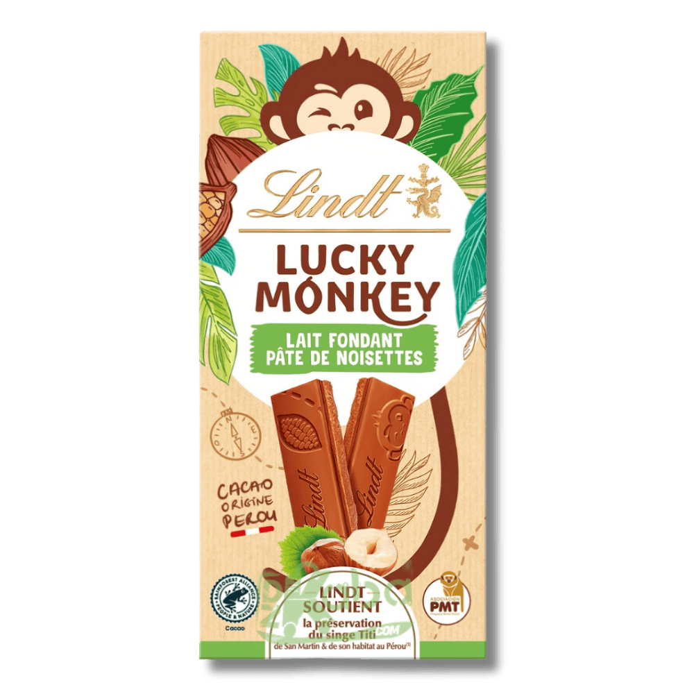 Lindt Lucky Monkey Milk Chocolate Hazelnut Paste 100g