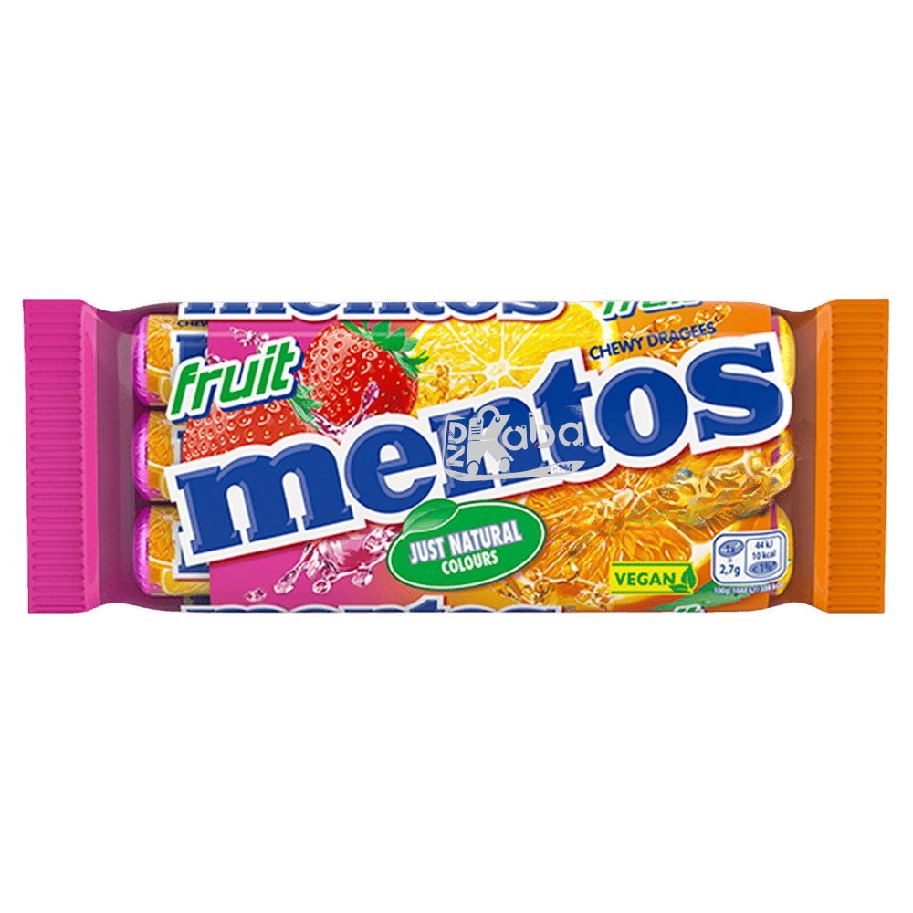 Mentos Chewy Dragees Fruit Flavour T3x37,5g