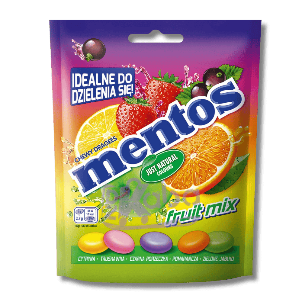 Mentos Chewy Dragees Fruit Mix 160g