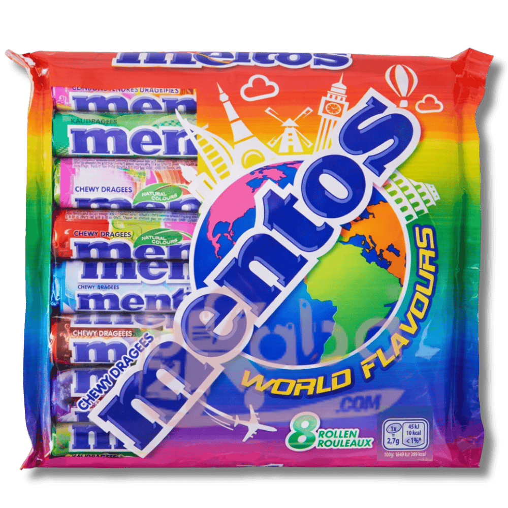 Mentos Chewy Dragees World Flavours T8