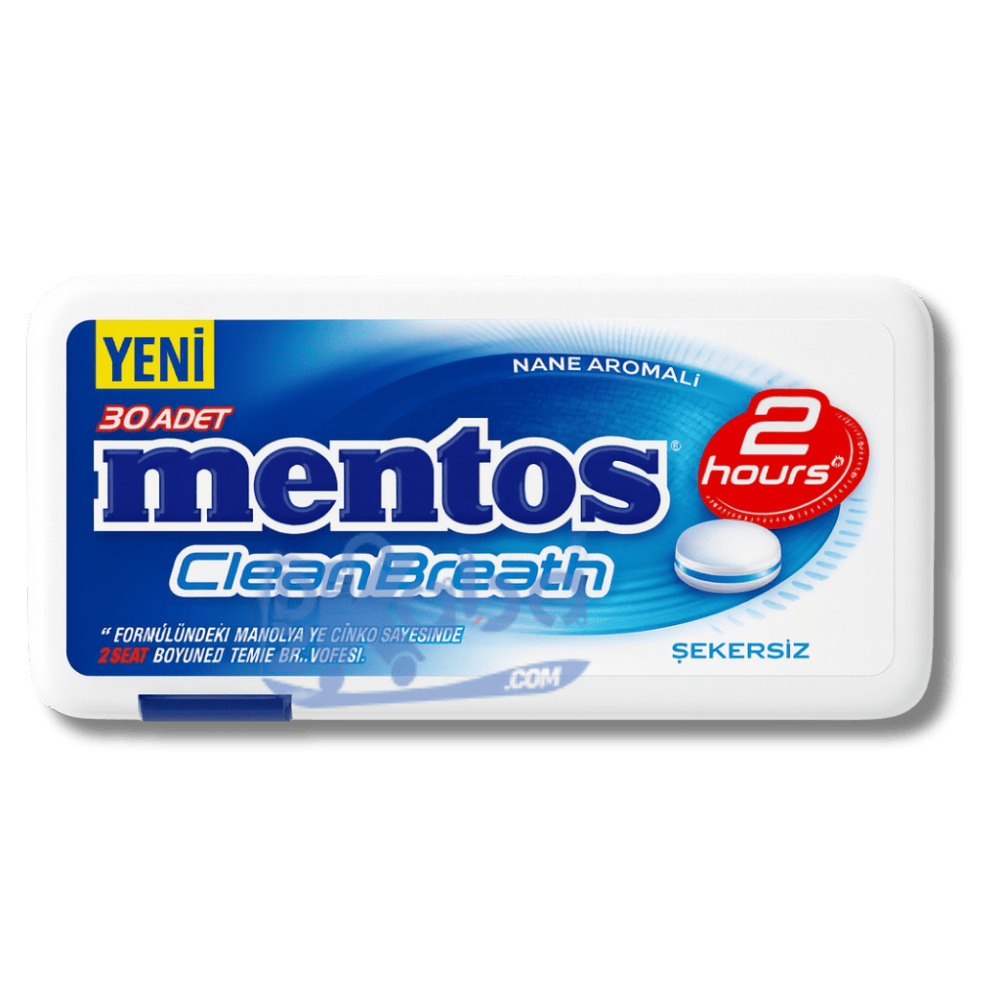 Mentos Clean Breath Mint Flavour Sugar Free T30
