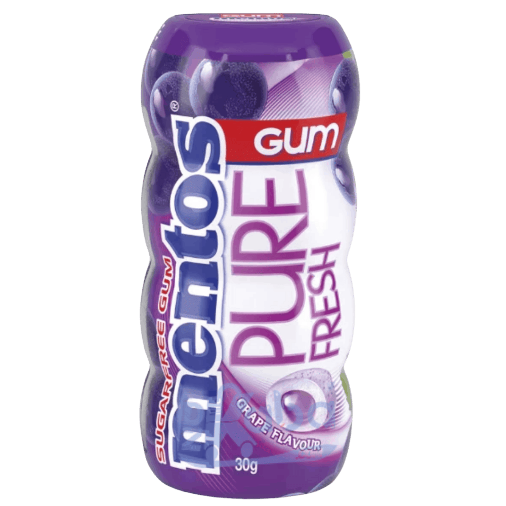 Mentos Gum Pure Fresh Grape Flavor Sugar Free T15