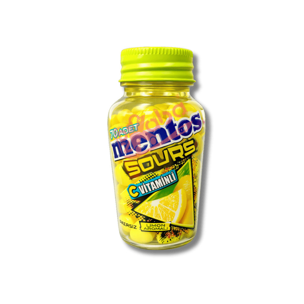 Mentos Sours Lemon Flavor Vitamin C T70