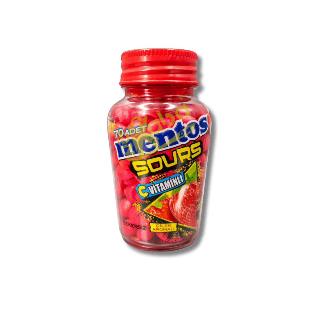 Mentos Sours Strawberry Flavor Vitamin C T70