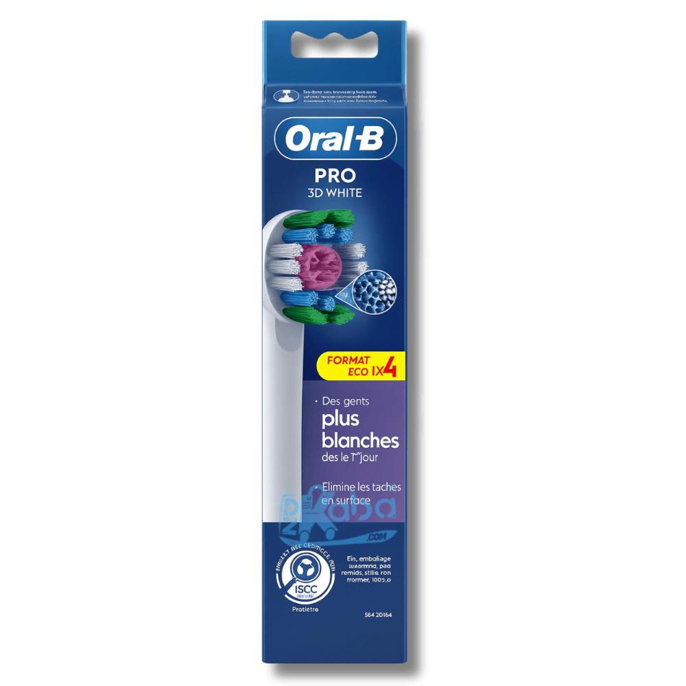 Oral-B Toothbrush Heads Pro 3D White T4