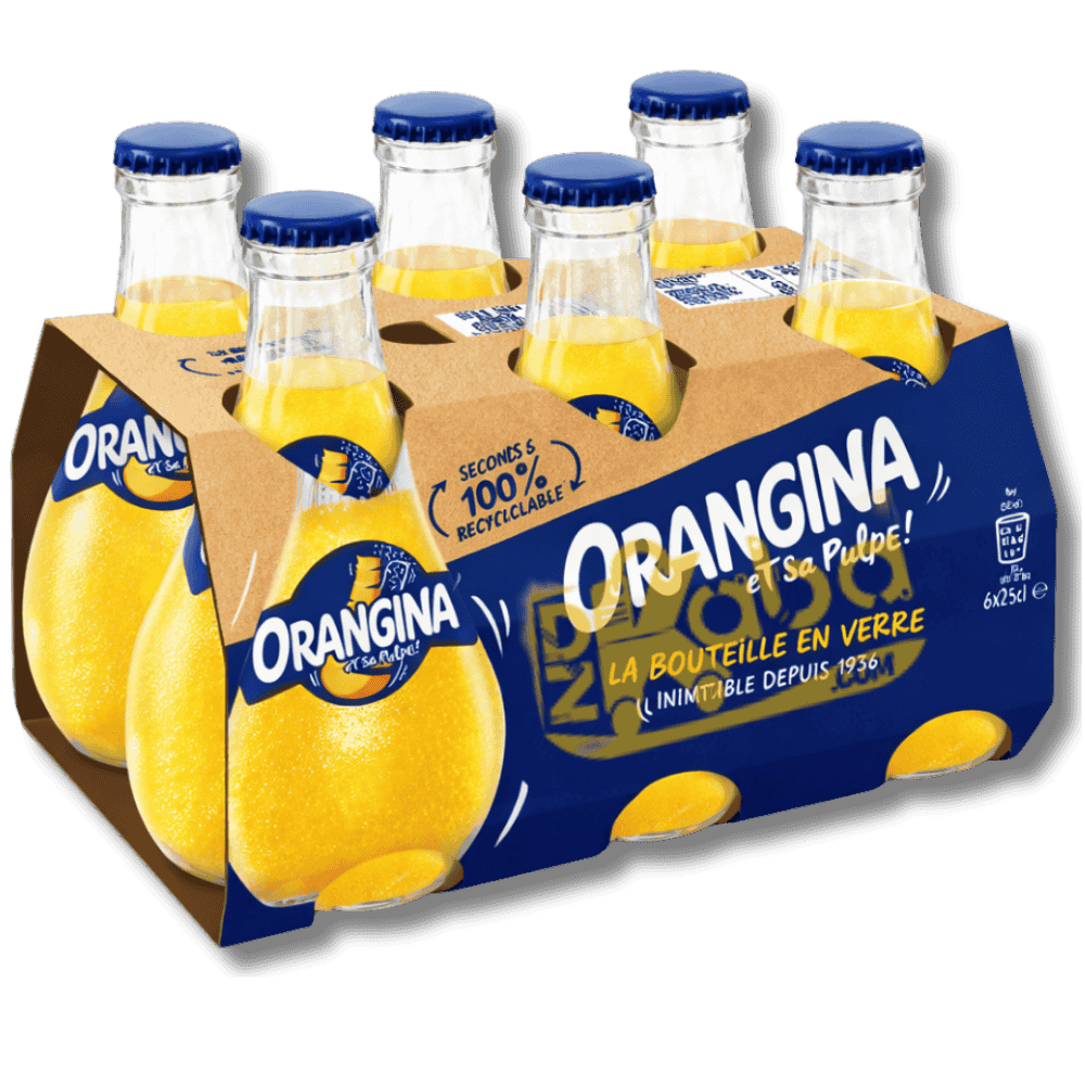 Orangina Sparkling Orange Drink 6x250ml