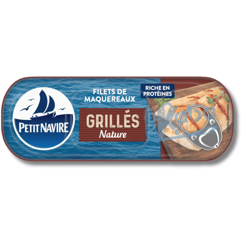 Petit Navire Fish Fillets Grilled Mackerel Nature 169g