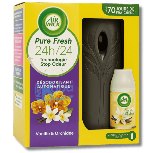 Air Wick Automatic Spray Kit Pure Fresh Vanilla & Orchid 250ml