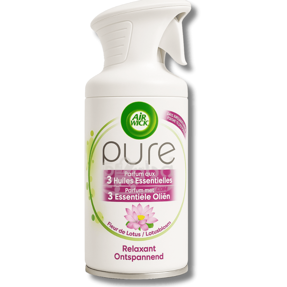 Air Wick Pure Automatic Spray Refill 3 Essential Oils Lotus Blossom Relaxing 250ml