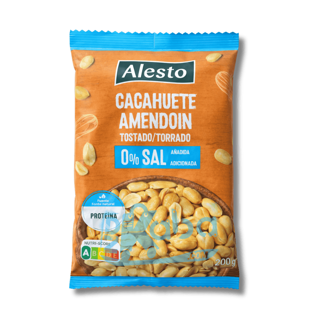 Alesto Roasted Unsalted Peanuts 200g