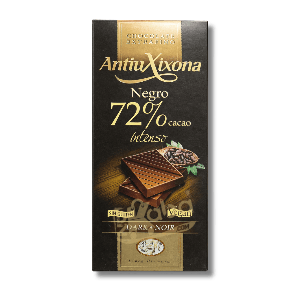 Antiu Xixona Dark Chocolate 72% Cocoa Intenso 100g
