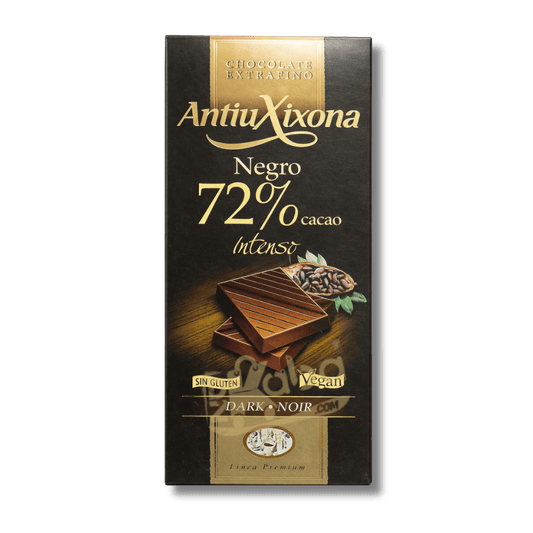 Antiu Xixona Dark Chocolate 72% Cocoa Intenso 100g