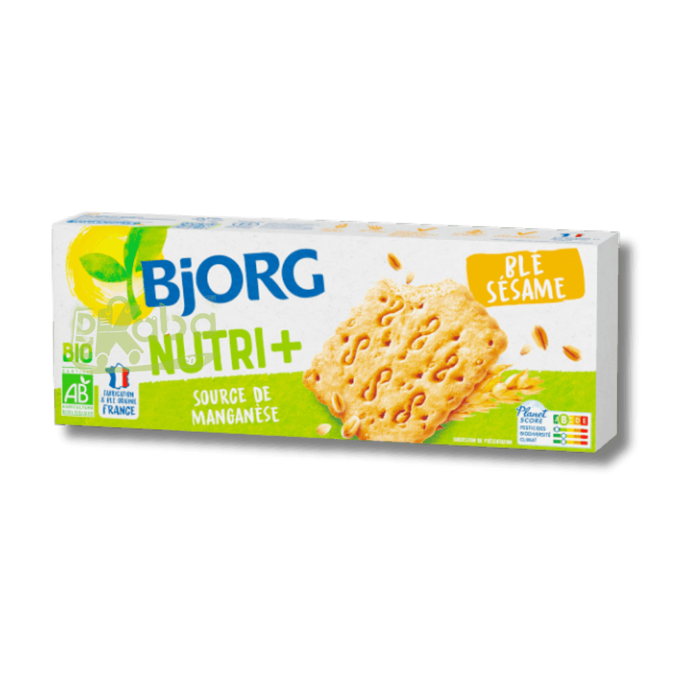 Bjorg Organic Biscuits Nutri+ Wheat Sesame 184g