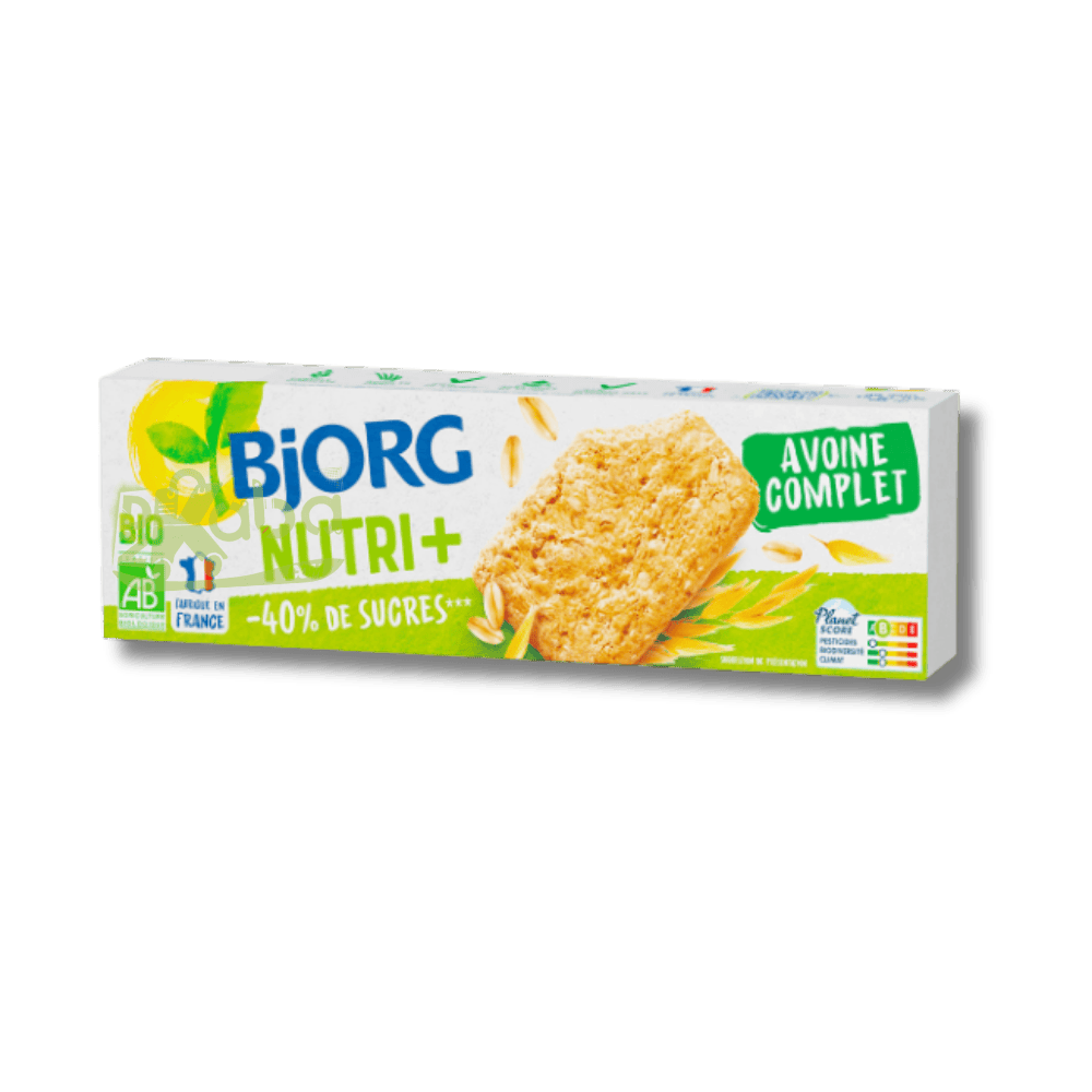 Bjorg Organic Biscuits Nutri+ Wholegrain Oat 130g
