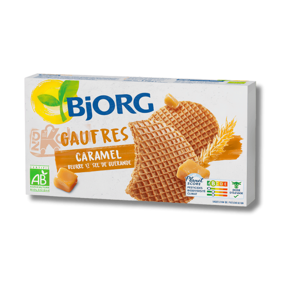 Gaufres au caramel bio Bjorg 175 g