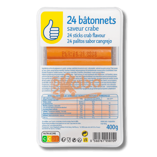 Carrefour Seafood Sticks Crab Flavour T24 400g