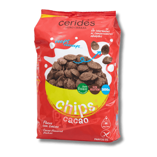 Cerides Cereal Cocoa Flakes Gluten Free 500g