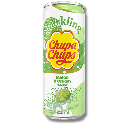 Chupa Chups Sparkling Melon & Cream Flavored Soda 250ml