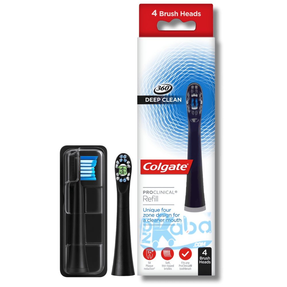 Colgate Heads ProClinical 360 Deep Clean Refill Black T4