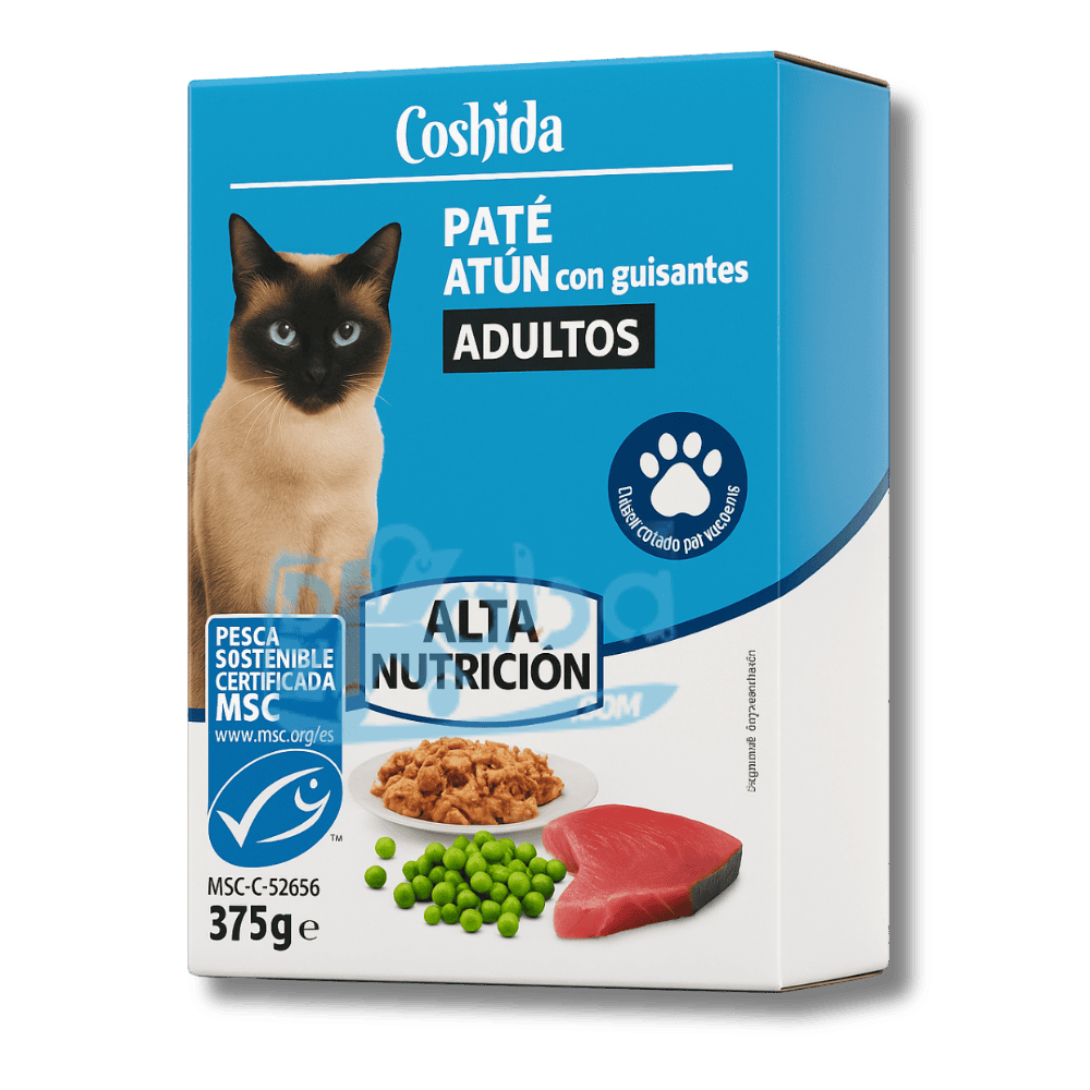 Coshida Paté Tuna with Peas Adult Cats 375g