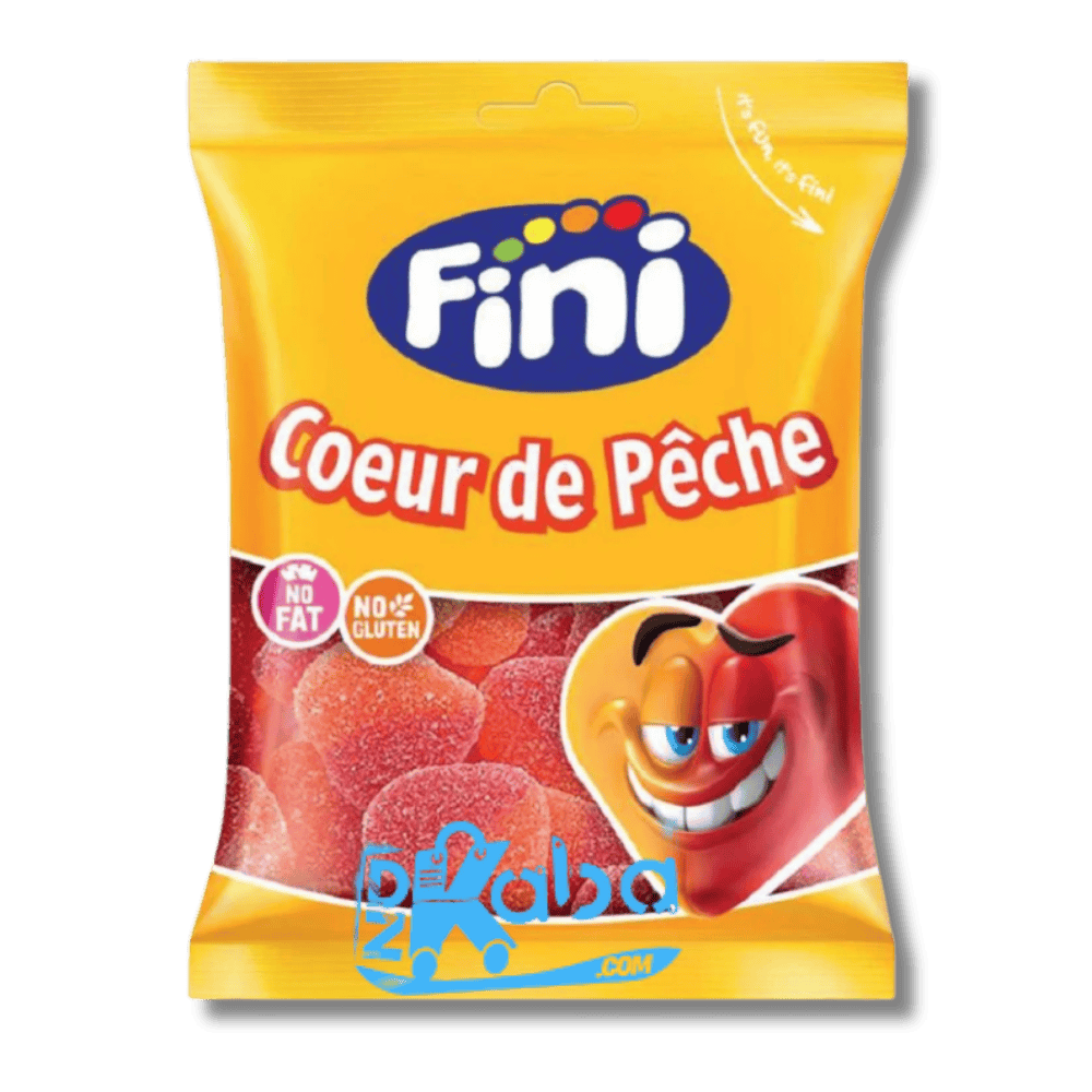 Fini Jelly Peach Hearts 90g