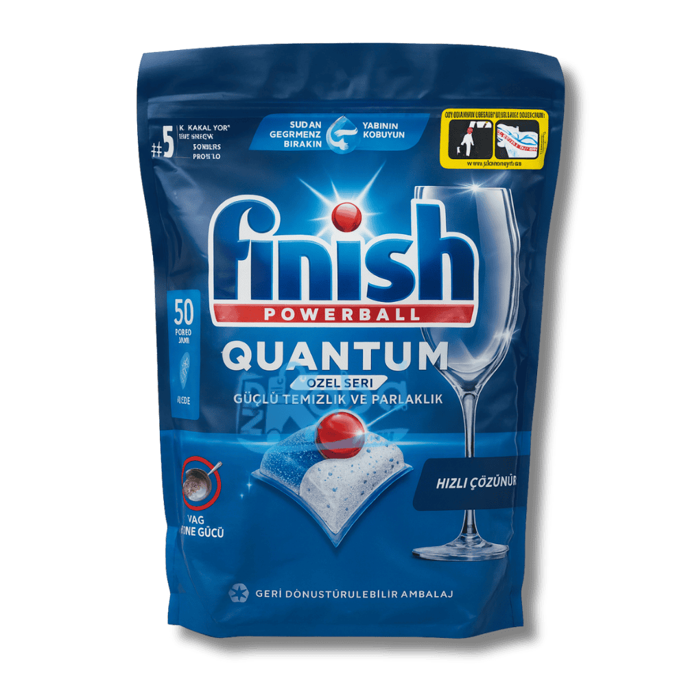 Finish Dishwasher Capsules Quantum Powerball Grease & Shine T50