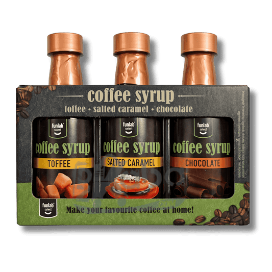 Funlab Coffee Syrup Toffee Salted Caramel Chocolate T3x45ml