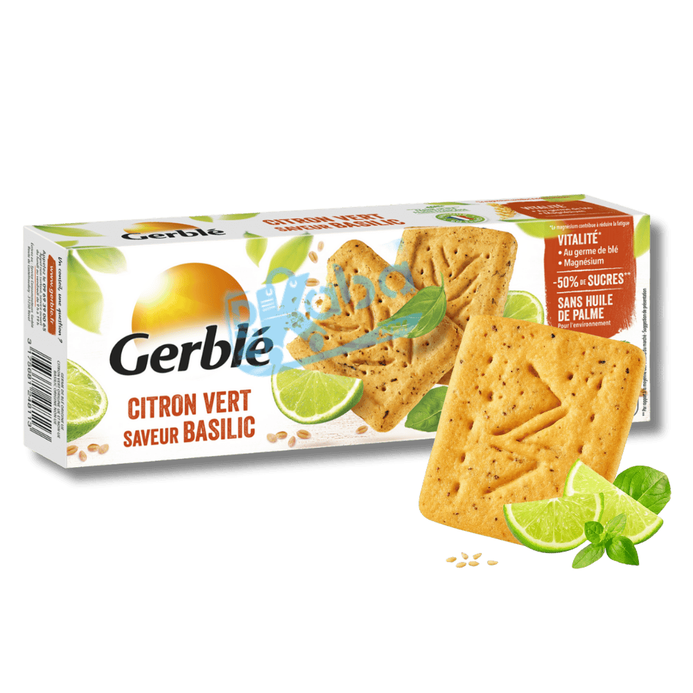 Gerblé Biscuits Lime Basil Flavour 200g