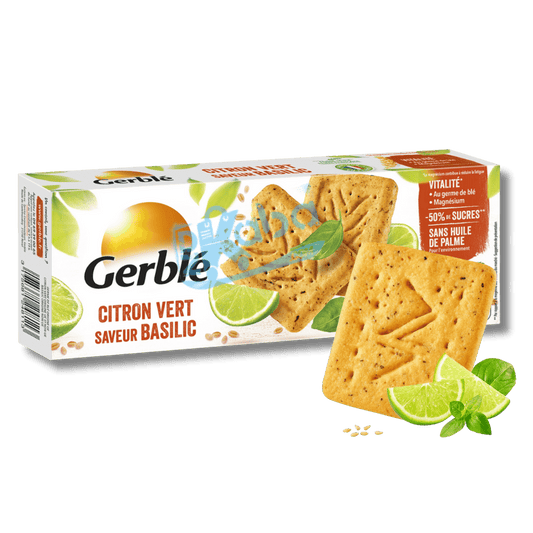 Biscuits Gerblé saveur citron vert et basilic 200 g
