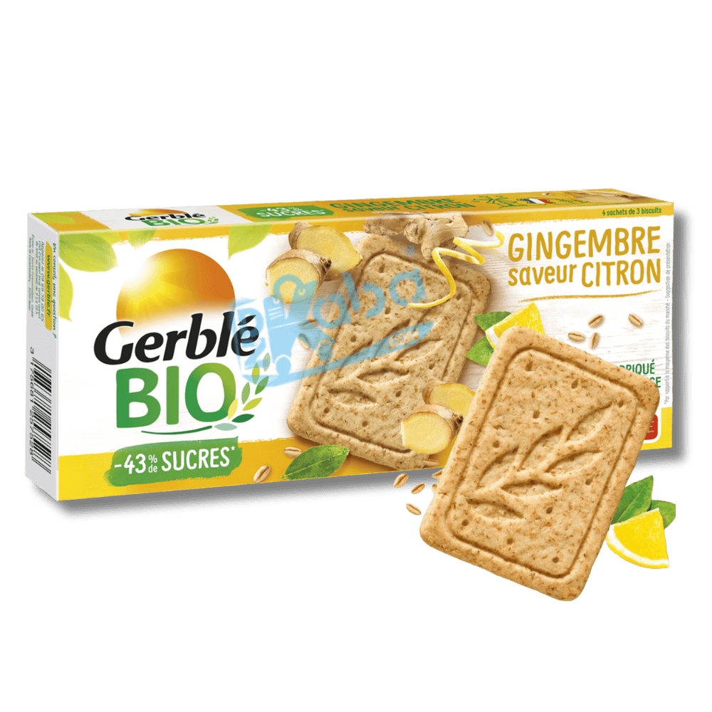 Gerblé Organic Biscuits Ginger Lemon Flavour 132g