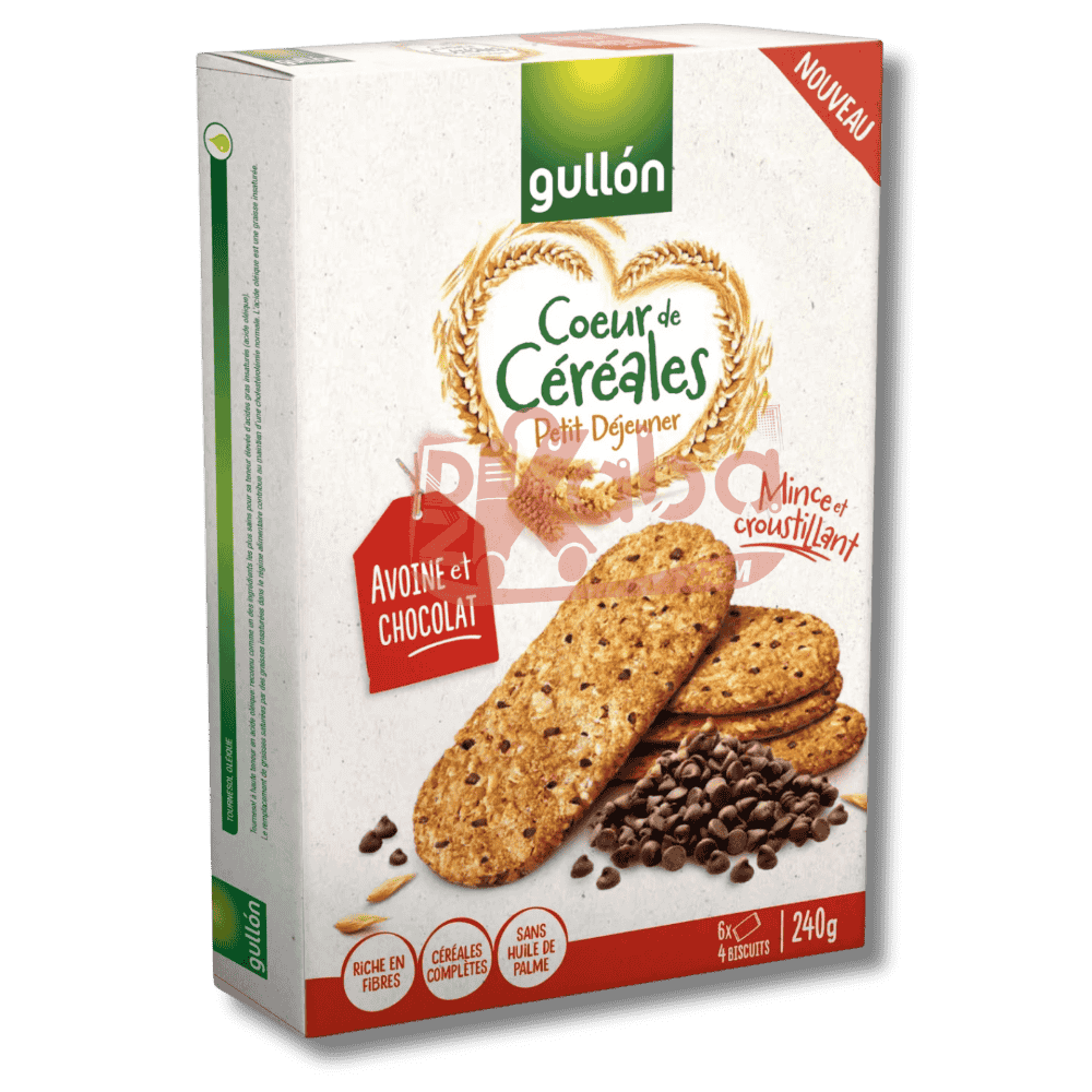Gullón Breakfast Biscuits Heart of Cereals Oats & Chocolate 240g