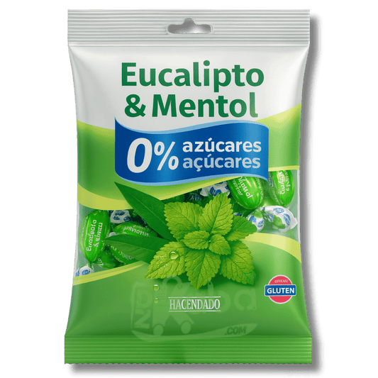 Hacendado Candies Eucalyptus & Menthol Sugar Free 90g