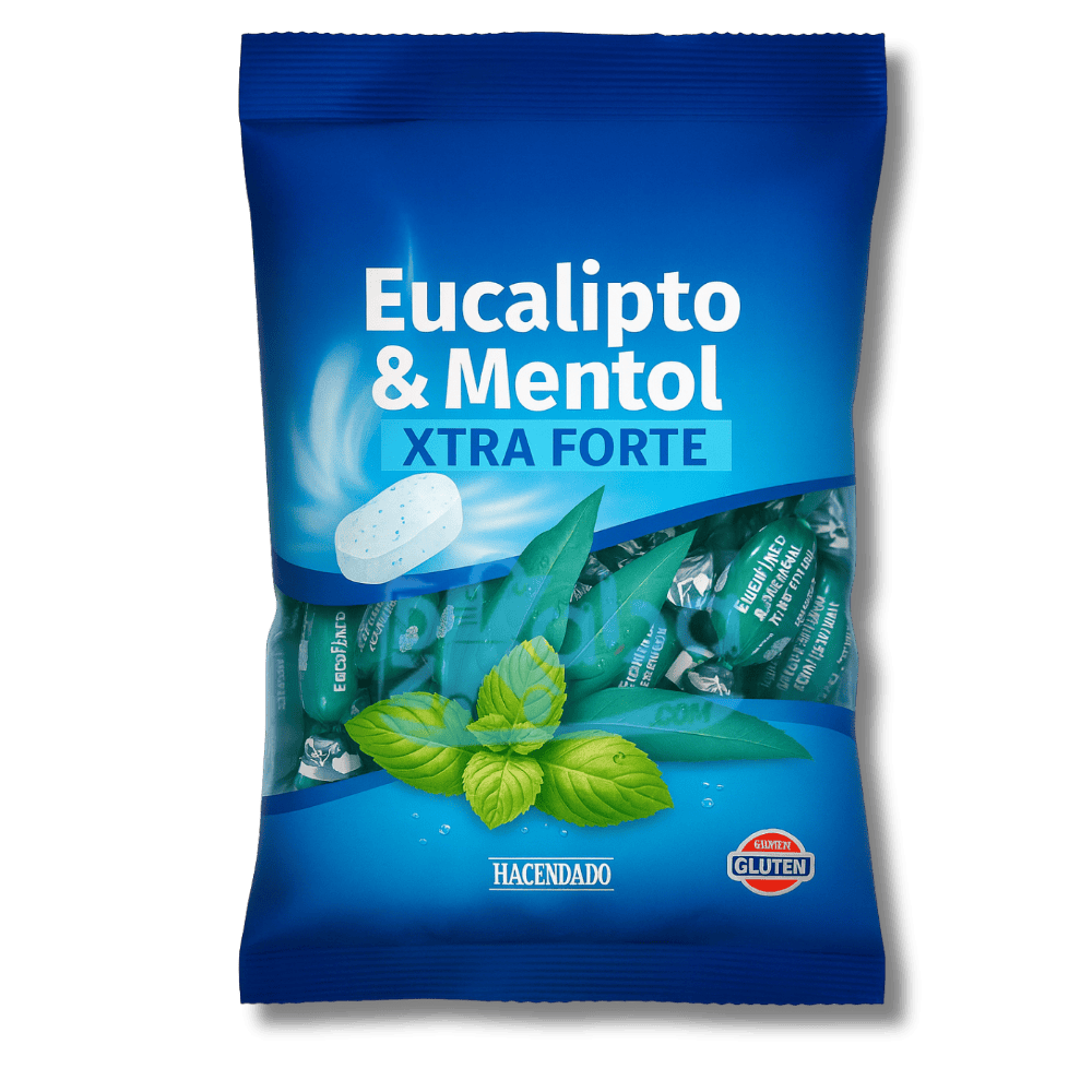 Hacendado Candies Eucalyptus & Menthol Xtra Forte Sugar Free 90g