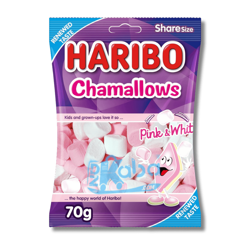Haribo Chamallows Pink & White Marshmallow 70g