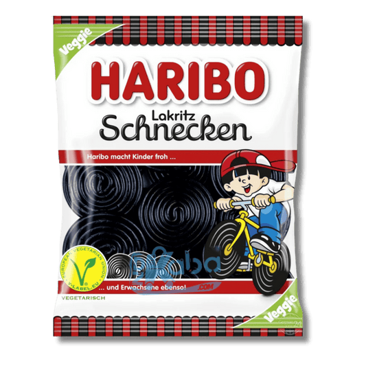 Haribo Licorice Wheels 300g