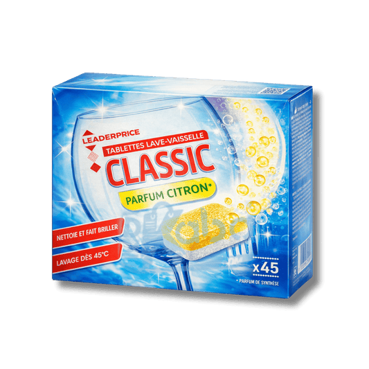 Leader Price Dishwasher Classic Tablets Lemon T45