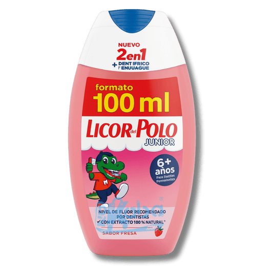 Licor del Polo Junior Toothpaste & Mouthwash 2-in-1 Strawberry 100ml